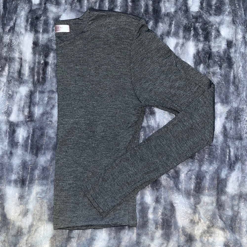 NWOT Veronica M Long Sleeve Crop Top